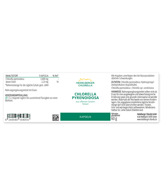 Chlorella pyrenoidosa capsules - Wohlfühlprodukte