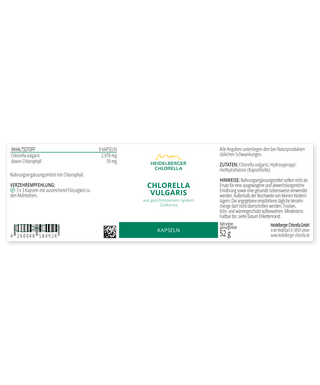Chlorella vulgaris capsules - Wohlfühlprodukte