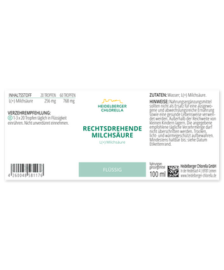 Right-handed lactic acid - Wohlfühlprodukte