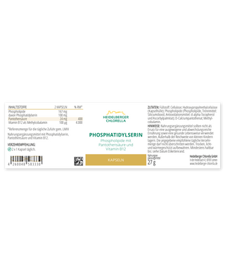 Phosphatidylserine capsules - Wohlfühlprodukte
