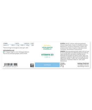 Vitamin D3 1,000 IU capsules - Wohlfühlprodukte