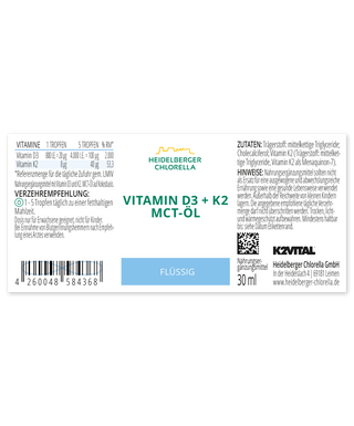Vitamin D3 + K2 MCT oil - Wohlfühlprodukte