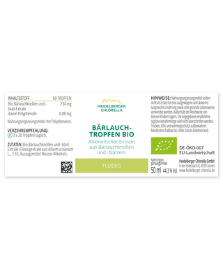 Organic Wild Garlic Drops - Wohlfühlprodukte