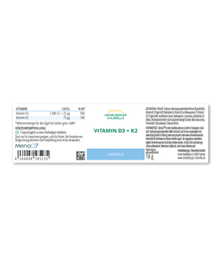 Vitamin D3 + K2 capsules - Wohlfühlprodukte