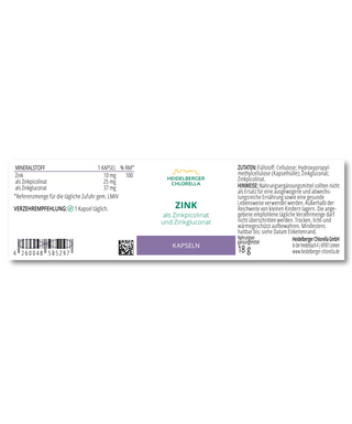 Zinc as zinc picolinate and zinc gluconate capsules - Wohlfühlprodukte