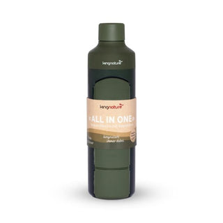 Wasserflasche mit Kapseldose - Wohlfühlprodukte