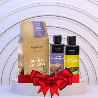 Kleiner Saunagenuss-Aufguss Geschenkset - Wohlfühlprodukte