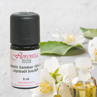 Jasmin Sambac 10% in Jojobaöl bio/KP 5 ml - Wohlfühlprodukte