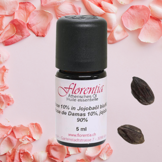 Rose 10% in Jojobaöl bio/KP Bio 5 ml - Wohlfühlprodukte