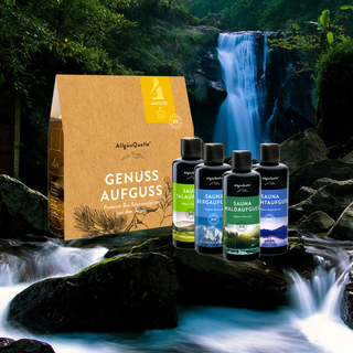 Allgäuquelle Bio Allgäu 4x100ml Erfrischung Naturluft Atemwohl Zapfenstreich Wellness