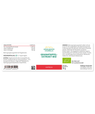 Pomegranate extract organic capsules - Wohlfühlprodukte