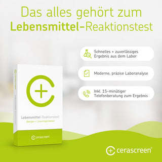 Lebensmittel-Reaktionstest - Wohlfühlprodukte