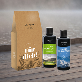 Für Dich 2er Sauna Set Geschenkset - Wohlfühlprodukte